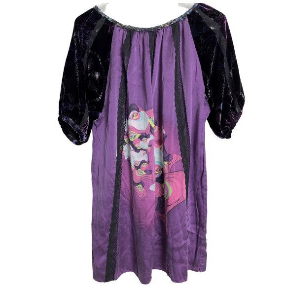 Custo Barcelona 100% Silk Blouse Size: Small - Picture 4 of 5